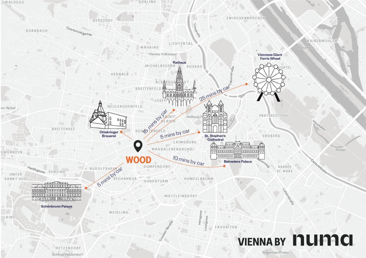 Numa Vienna Wood Aparthotel Eksteriør bilde